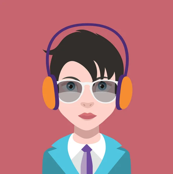 Usuário feminino avatar — Vetor de Stock