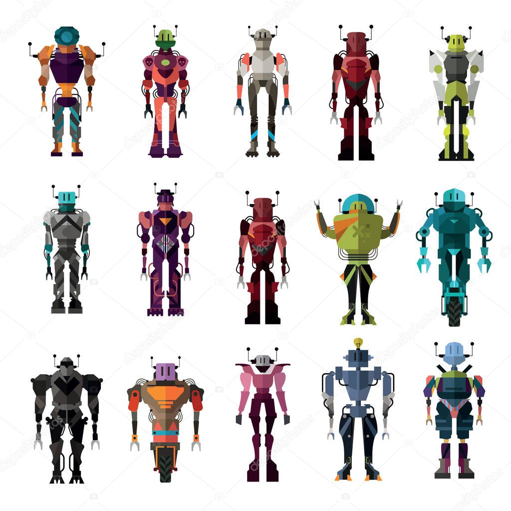 Robot characters with full bodies