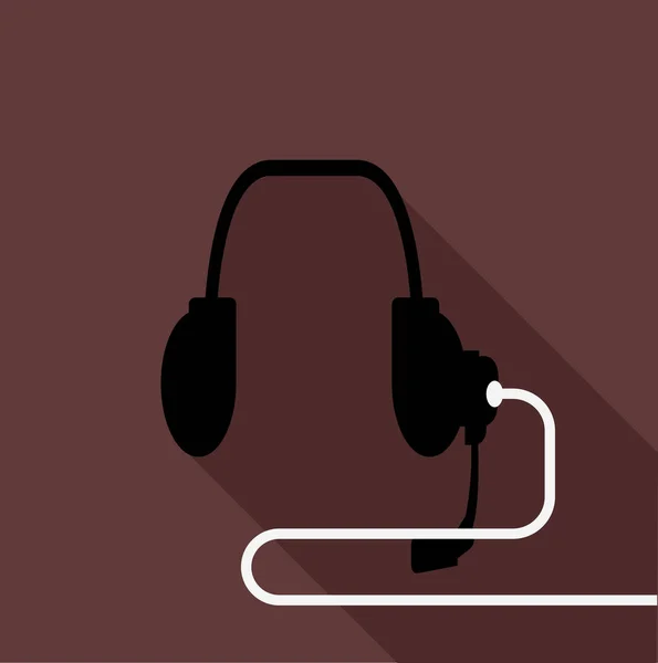 Icono de auriculares modernos — Vector de stock