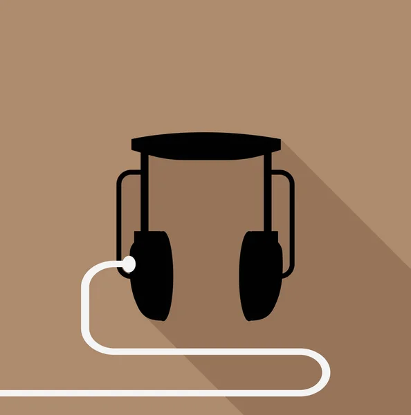 Icono de auriculares modernos — Vector de stock