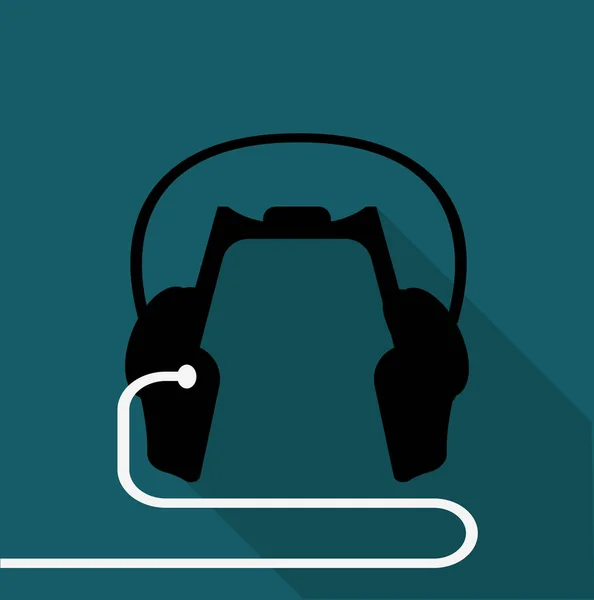 Modern headphones icon — Stock Vector