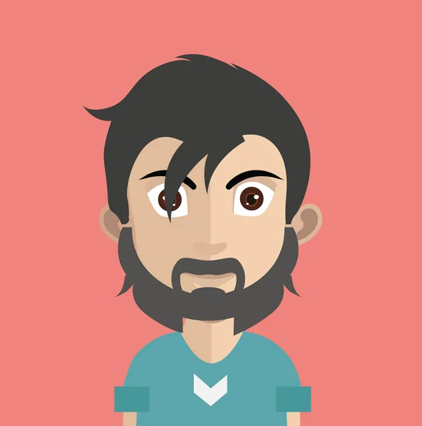 Usuário masculino avatar ícone — Vetor de Stock