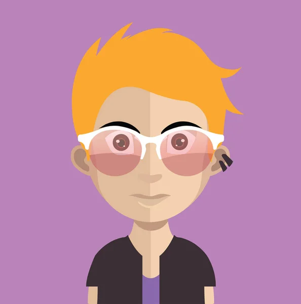 Male user avatar icon — Stock Vector