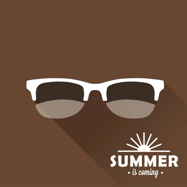 Gafas de sol modernas con sombra — Vector de stock