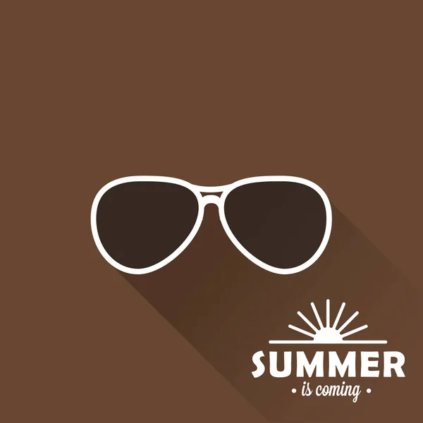 Óculos de sol modernos com sombra — Vetor de Stock