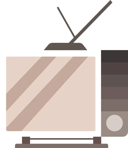 Retro tv med antenner — Stock vektor
