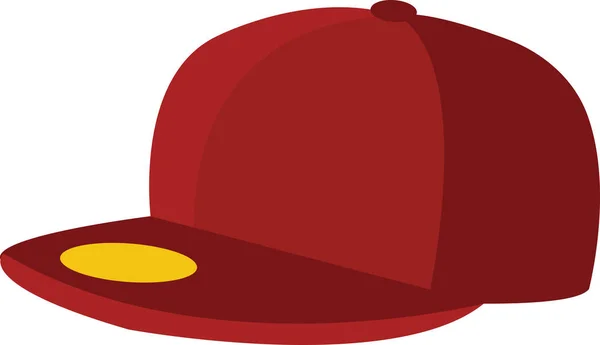 Stylische rote Mütze auf weiß — Stockvektor