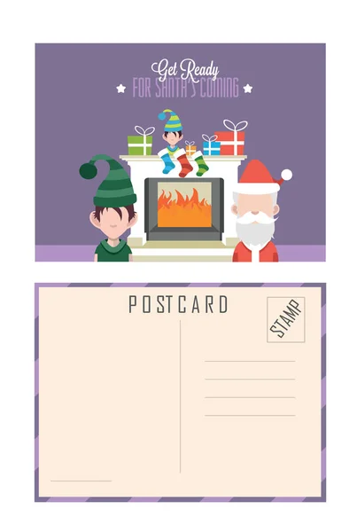 Natal cartão de saudação —  Vetores de Stock