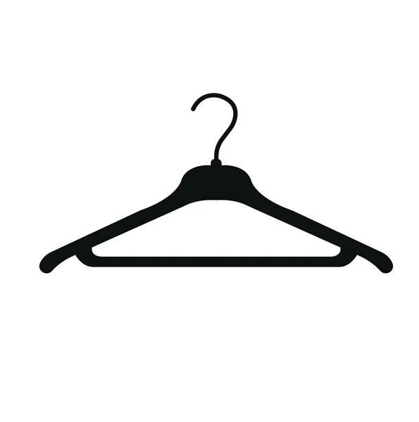 One black hanger — Stock Vector