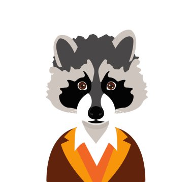 İnsan kılığına girmiş şirin Rakun 