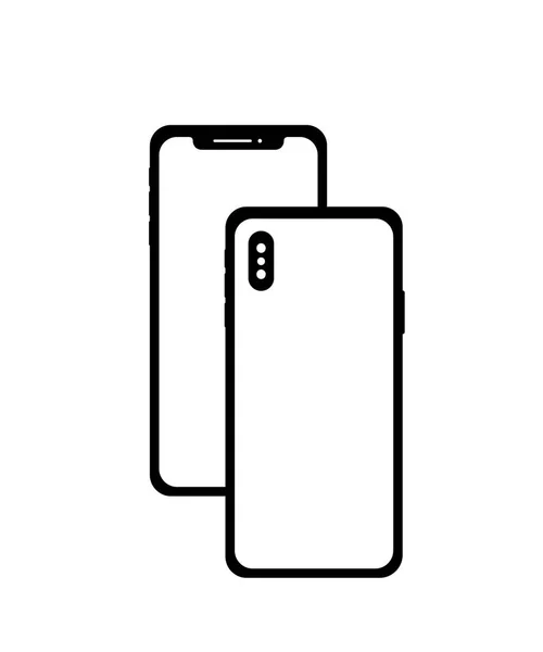 Nowoczesne smartfony ikona — Wektor stockowy