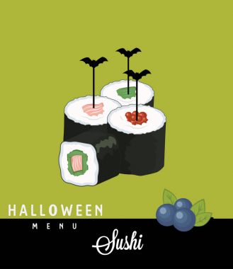 Sushi Cadılar Bayramı menüsü