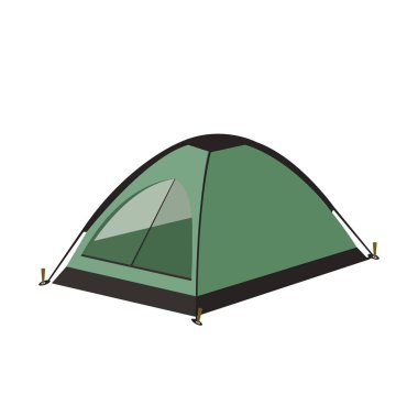 Beyaz yeşil çadır