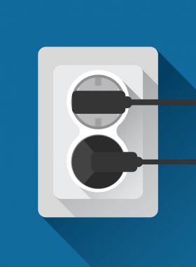 Beyaz Çift Kişilik uzantısı uzatma kablosu
