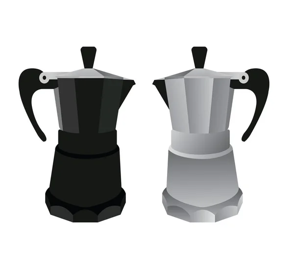 Twee koffiezetapparaten — Stockvector