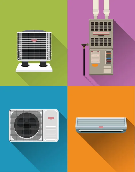 Sistema de ar condicionado — Vetor de Stock