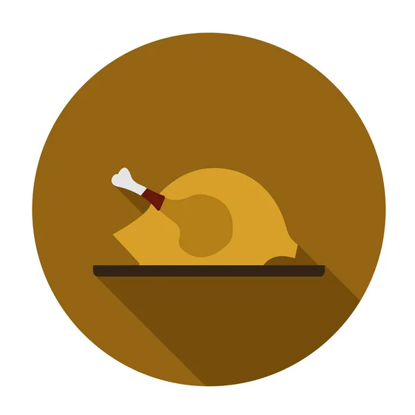 棕色圆圈的圣诞火鸡 — 图库矢量图片