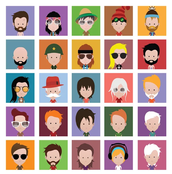 Conjunto de iconos de personas — Vector de stock