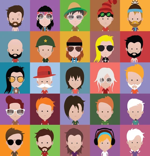 Conjunto de iconos de personas — Vector de stock