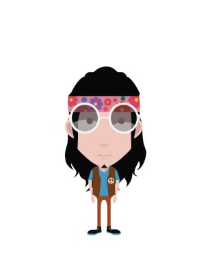 insan kutsal kişilerin resmi içinde düz stil 