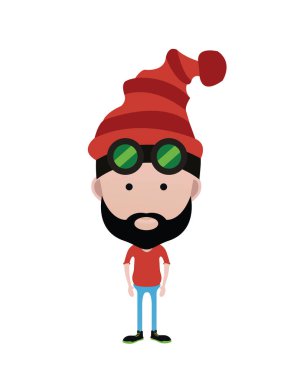 insan kutsal kişilerin resmi içinde düz stil 