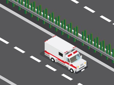 Ambulans araba karayolu