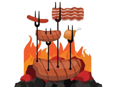 Izgara Barbekü sığır eti biftek