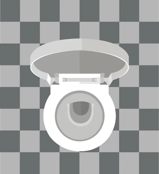 Unisexe blanc wc — Image vectorielle