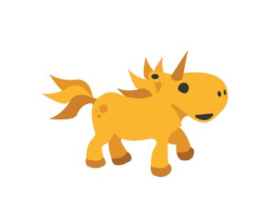 Sevimli küçük tek boynuzlu at. 