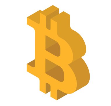bitcoin işareti simgesi
