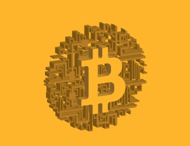 bitcoin işareti simgesi