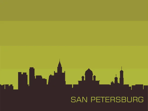 San Petersburg cityscape — Stock Vector