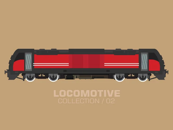 Locomotiva moderna do trem — Vetor de Stock