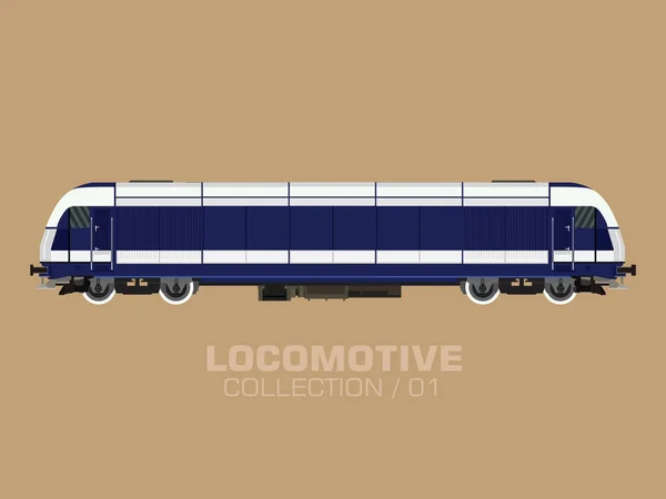 Современный поезд-локомотив — стоковый вектор