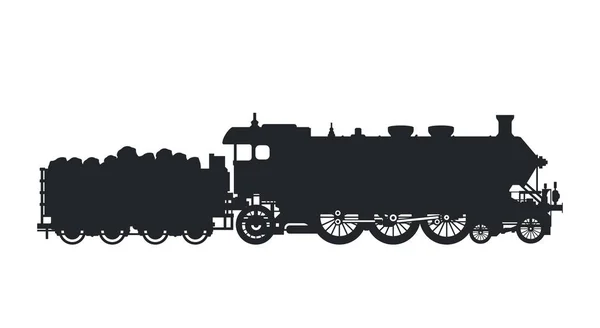 Train ferroviaire de locomotive — Image vectorielle