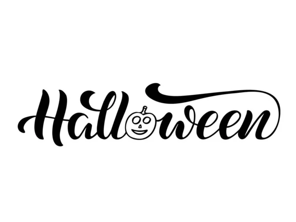 Vektorillustration Von Halloween Schriftzügen Für Banner Flyer Poster Kleidung Postkarte — Stockvektor