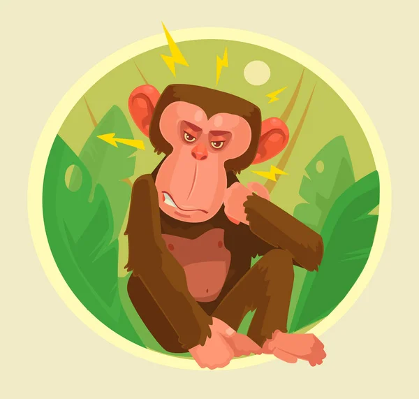 Macaco Sorrindo, Ícone De Desenho Animado Sobre Fundo Branco. Design  Colorido. Royalty Free SVG, Cliparts, Vetores, e Ilustrações Stock. Image  75567728