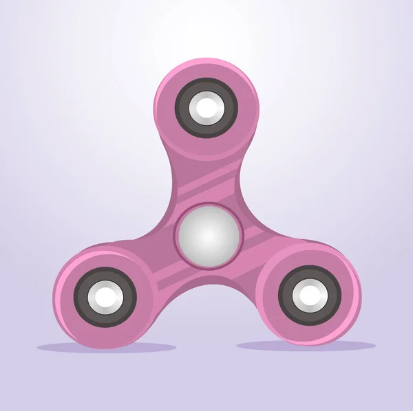 Moderne populaire hand spinner. Vectorillustratie platte cartoon — Stockvector