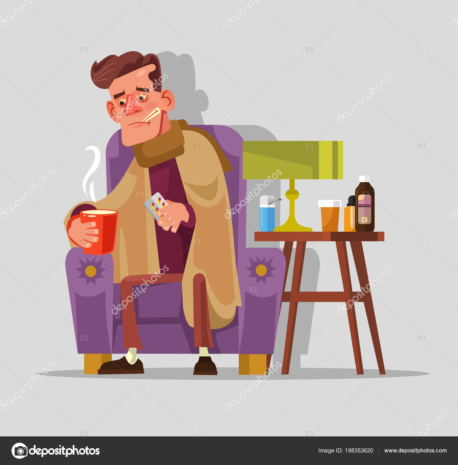 Sad Unhappy Felling Bad Sick Man Character Flu Cold Fever Stock Vector Image by ©prettyvectors #188353620 Sad Unhappy Felling Bad Sick Man Character Flu Cold Fever Stock Vector Image by ©prettyvectors #188353620