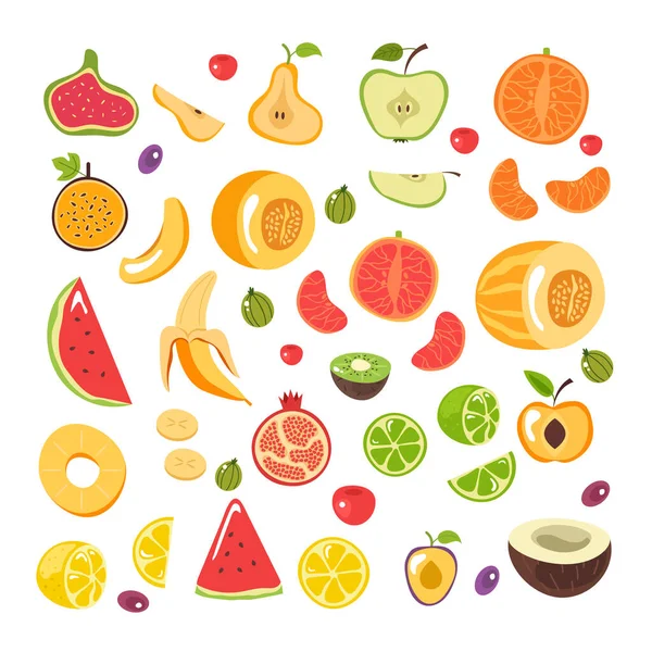 Sliced Fruit Drawing