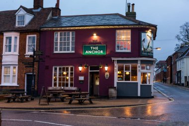 Woodbridge, Suffolk, İngiltere 1 Kasım 2019; Woodbridge, Suffolk 'taki The Anchor Pub