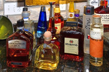 Louisville Ky, Usa 10-26-19 Ünlü viski şişeleri