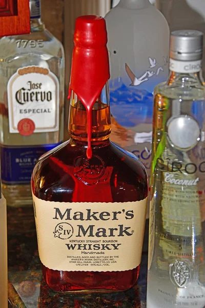 Louisville Usa Botella Maker Mark Bourbon Whiskey 75L — Foto de Stock