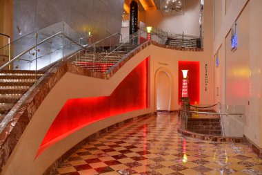 Las Vegas Nv, Usa 09-30-18 İç dekorasyon. Venedik Resort İtalyan temalı bir kumarhane kompleksinin bir parçası ve Las Vegas Strip 'te yer alıyor..