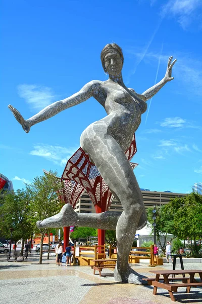 Bliss Dance Parco Las Vegas Usa Piedi 500 Statua Libbra — Foto Stock