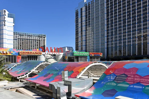 Las Vegas Usa View Roof Area Grand Bazaar Shops Bally — 图库照片