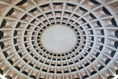 Caesars 'daki Forum Dükkanları. Las Vegas Nv, Usa 3 Ekim 2018. Burası Forum Shops kompleksinin merkezi kubbesi.