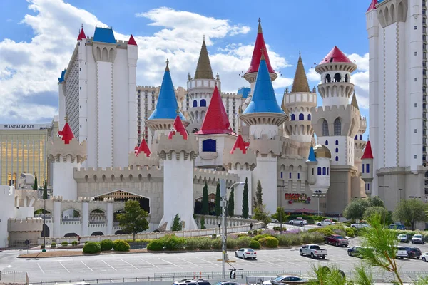 Las Vegas Usa Excalibur Hotel Casino Een Hotel Aan Zuidkant — Stockfoto