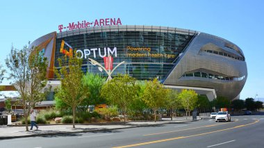 Las Vegas NV, ABD 10-01-17 T-Mobile Arena çok amaçlı bir kapalı stadyumdur ve dünyaca ünlü spor etkinlikleri ve sanatçılara ev sahipliği yapar..