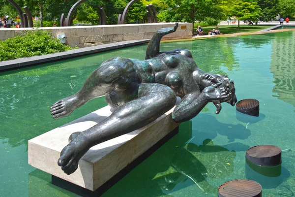 Louis Missouri Estados Unidos Arte Público Rivire Aristide Maillol Escultura — Foto de Stock